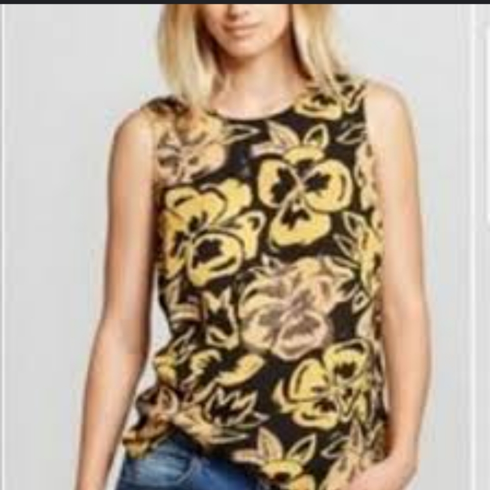 Who What Wear black and yellow tank
